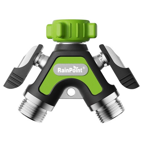 Rainpoint 2 Way All Metal Heavy Duty Garden Hose Y Splitter