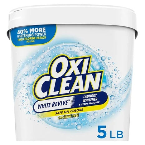 4-Pack 5lbs OxiClean White Revive Laundry Whitener and Stain Remover Powder