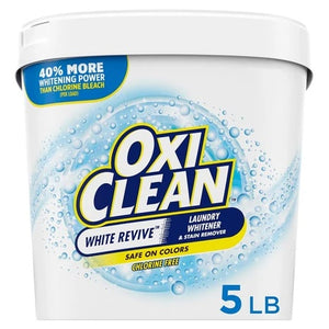 4-Pack 5lbs OxiClean White Revive Laundry Whitener and Stain Remover Powder