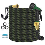 50 Foot Non-Expandable Garden Hose with 10-Function Spray Nozzle