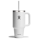 32oz Hydro Flask Insulated Stainless Steel Travel Tumbler W/ Lid & Straw