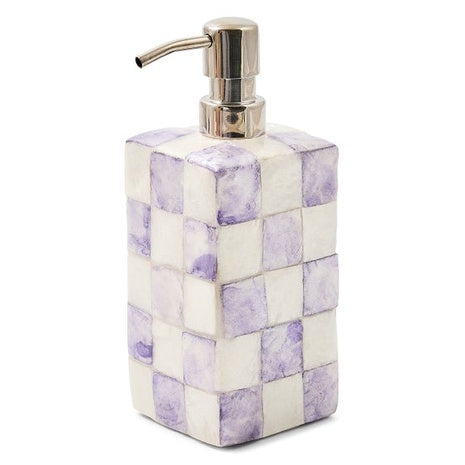 Violet Check Soap Pump