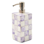 Violet Check Soap Pump
