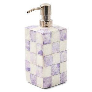 Violet Check Soap Pump