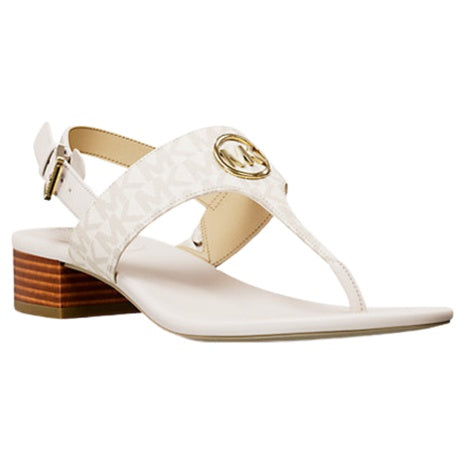 Michael Kors Women's Hannah Signature Logo T-Strap Sandal