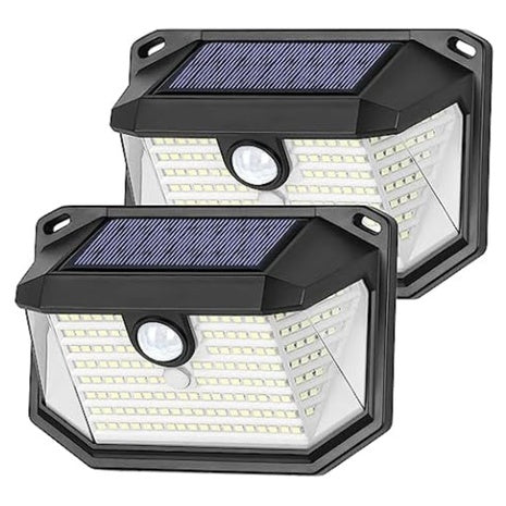 2-Pack Super Bright 178-LEDs Motion Sensor Solar Lights