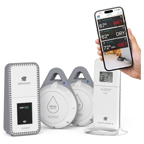 Leak Geek Advanced Wi-Fi Alert System With The Bridge Gateway