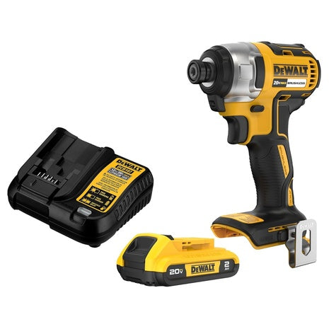 DEWALT 20V MAX Brushless 1/4 In. Hex Cordless Impact Driver Kit