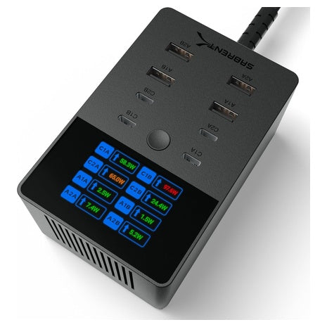 8-Port Sabrent 252W USB-A & USB-C Charging Station
