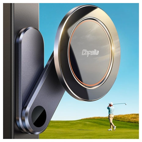 Chfeila 360 Deg. Magnetic Golf Cart Phone Holder (Iron Gray)
