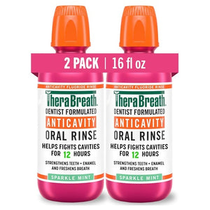8-Pack TheraBreath Anticavity Fluoride Oral Rinse Mouthwash