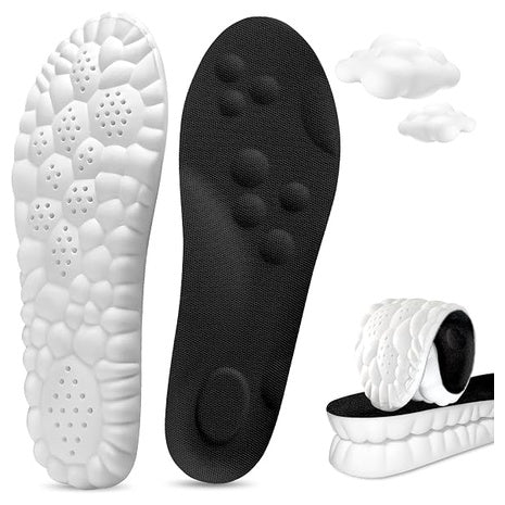 4D Soft Memory Foam Cushioning Insoles With Arch Support