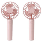 2-Pack USB Handheld Fan With Phone Holder