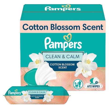 672 Pampers Baby Wipes