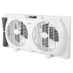 Comfort Zone 9” Dual Window Fan with Bug Screen