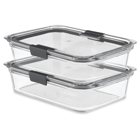 2-Pack 8-Cup Rubbermaid Brilliance Glass Food Storage Containers