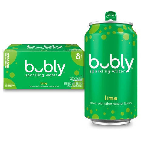 12 Cans bubly Sparkling Water, Lime