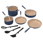 11-Piece Ninja Kitchen Ceramic Cookware Set With Comfort Grip