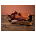 Personalized Leather Valet Tray