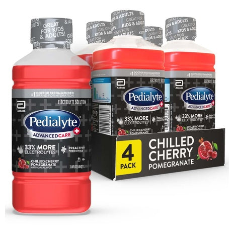 4-Pack Pedialyte AdvancedCare Plus Electrolyte Drink (OU-D, 1L)