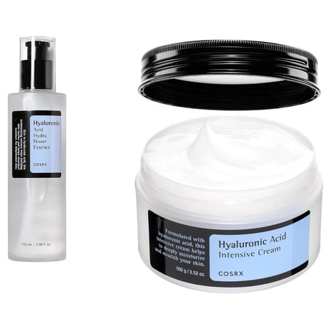 COSRX Hyaluronic Acid Moisturizing Cream + Toner
