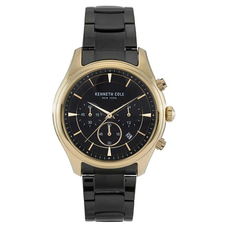 Kenneth Cole 45.5 Mm Quartz Black Dial Men's Watch