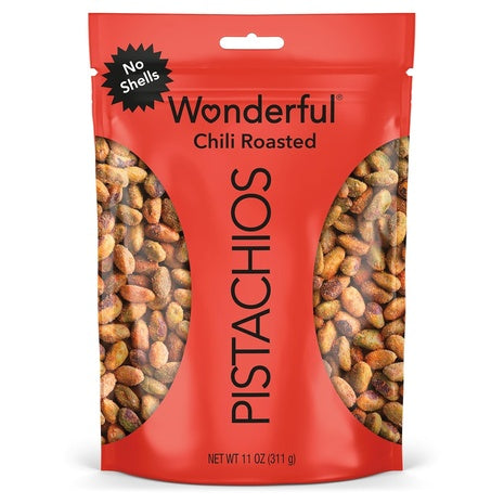 Wonderful Pistachios No Shells Chili Roasted Nuts