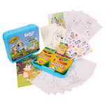 75 Piece Crayola Bluey Create & Color Art Case