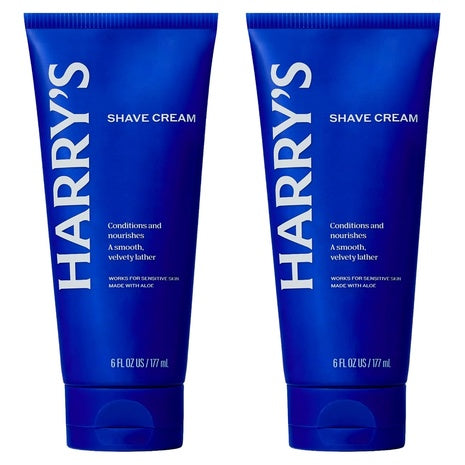 2-Pack 6oz Harry's Men's Shaving Cream With Aloe And Eucalyptus