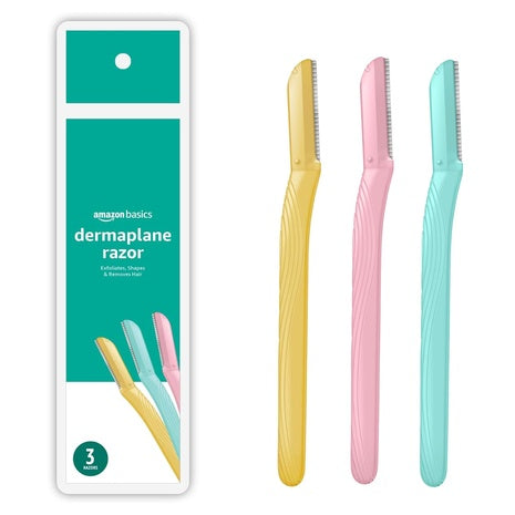 3-Count Amazon Basics Women's Multipurpose Exfoliating Dermaplaning Tool