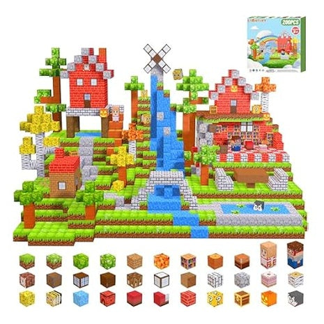 200-Piece Magnetic Stacking Building Blocks