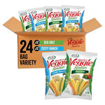 24 Bags Sensible Portions Garden Veggie Straws Variety Pack (OU-D)