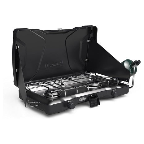 Coleman Triton 2-Burner Propane Camping Stove With Adjustable Burners