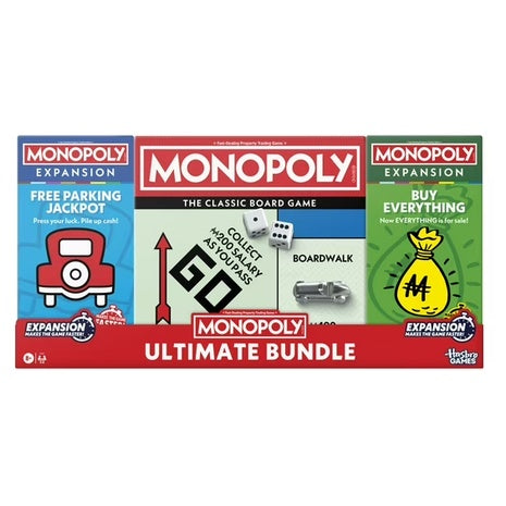 Monopoly Ultimate Bundle with Classic Game & 2  Expansion Packs