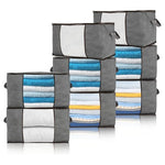 8 Pack Extra Large Storage Bins with Clear Window and Zipper