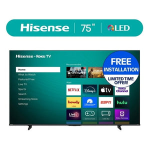 Hisense 75” H5 QLED 4K Roku Smart TV