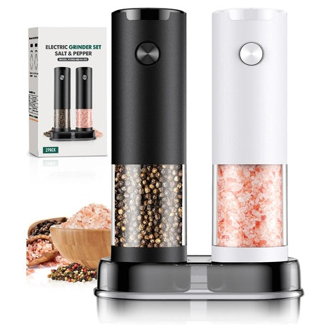 Electric Automatic Salt and Pepper Grinder Set
