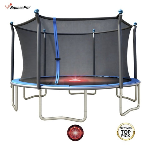 14-Ft Sportspower BouncePro Trampoline with Flash Lite Zone