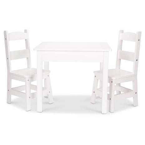 Melissa & Doug Wooden Kids Table & Chairs Set