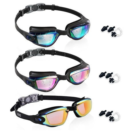 3-Pack Aegend Kids Swim Goggles