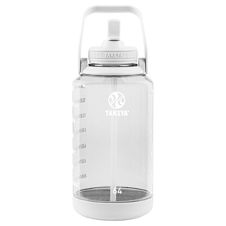 64-Oz Takeya Tritan Motivational Water Bottle With Straw Lid