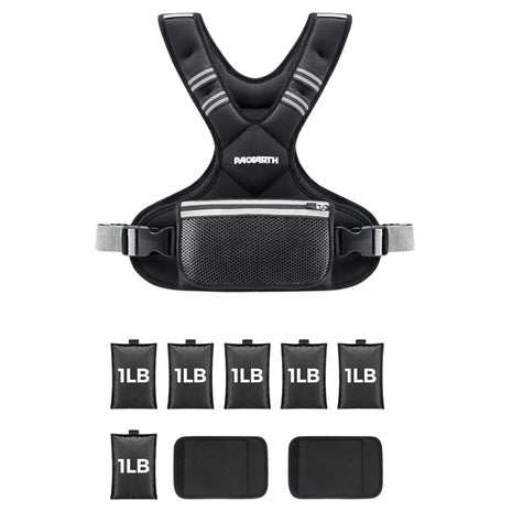 Adjustable Weight Vest With Six 1-Pound Weight Packs (Various Colors)