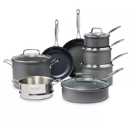 13-Piece Chef's Classic Nonstick Hard Anodized Cookware Set