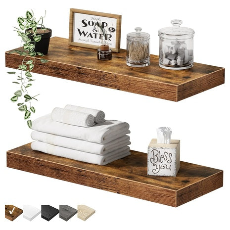 2-Pack Bathroom Floating Shelves