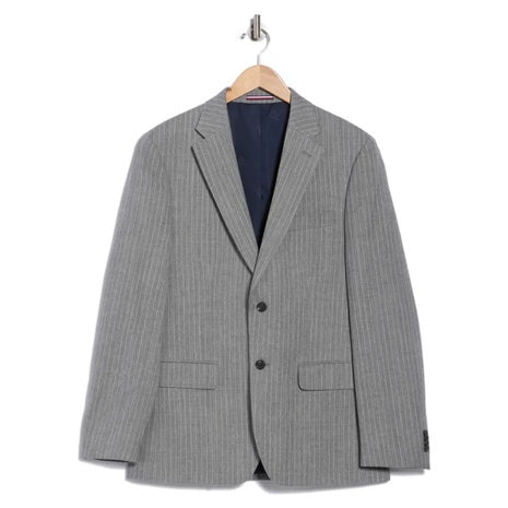 Tommy Hilfiger Pinstripe Wool Two-Button Sport Coat