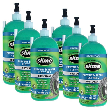 6-Pack Slime 10009-6PK Flat Tire Puncture Repair Sealant