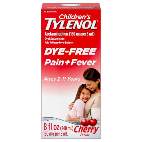 Children’s Tylenol Dye-Free Liquid Pain & Fever Relief