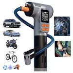 Portable Tire Inflator with Window Breaker & Seatbelt Cutter