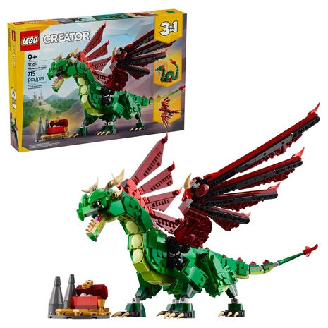 LEGO Creator 3-in-1 Medieval Dragon Building Toy Kit