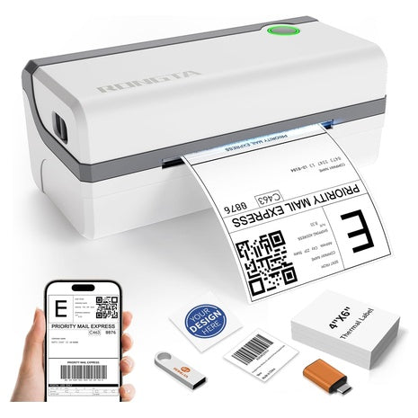 4″x6″ Bluetooth Thermal Shipping Label Printer